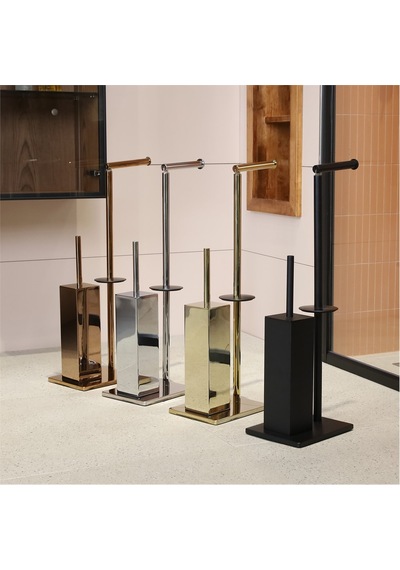Kobos Hareketli Wc Set Kare Parlak Krom Kbw-871cr