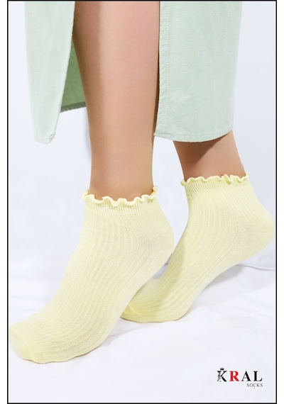 Kral Socks Kadın Bambu Çorap 5 Çift Renkli Hediye Kutulu Patik Kadın Çorap ASORTİ