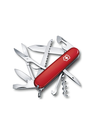 Victorinox Kamp Çakı 1.3713 Huntsman 15 Fonksiyon Kırmızı İsviçre Kırmızı