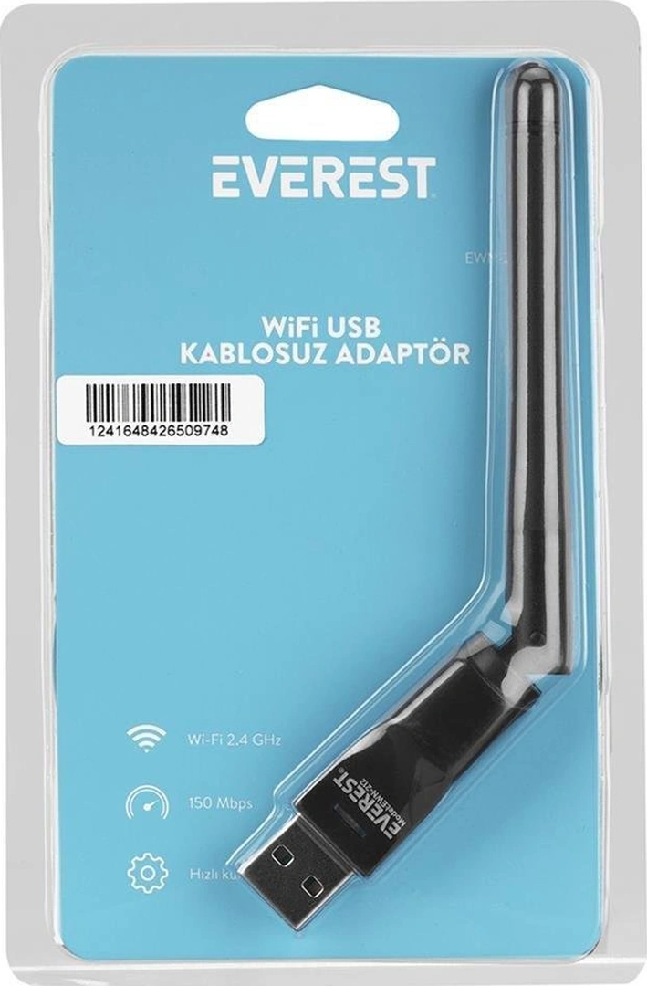Everest Ewn-212 2.4ghz Mt7601 İşlemcili 2dbi 150 Mbps Wireless Usb Kablosuz Adaptör-194901