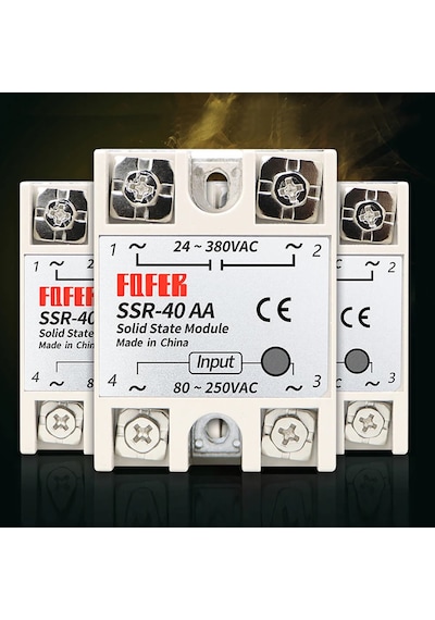 Alkatronik-Ssr-40Aa Röle Tek Fazlı Solid State 80-250Vac 40A Anahtar