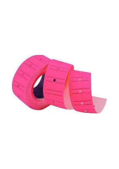 Tanex 12x21 Motex Çizgili Flo Pembe Etiket 800 Adet Diğer