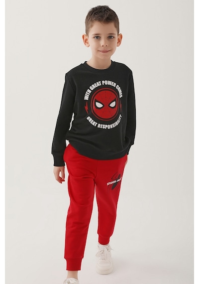 Spider Man D4832-3 Çocuk  Siyah Eşofman Takımı