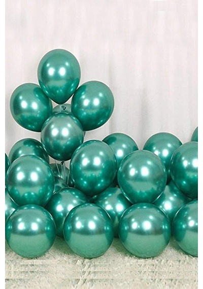 Beysüs Yeşil Krom Balon 7 Adet 12inç yeşil