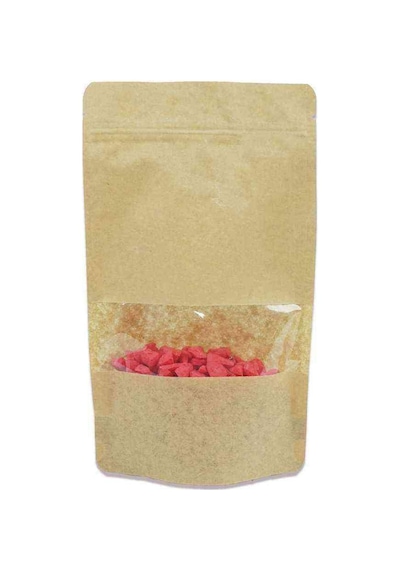 Kraft Pencereli Doypack 130X225 Mm 2000 Adet