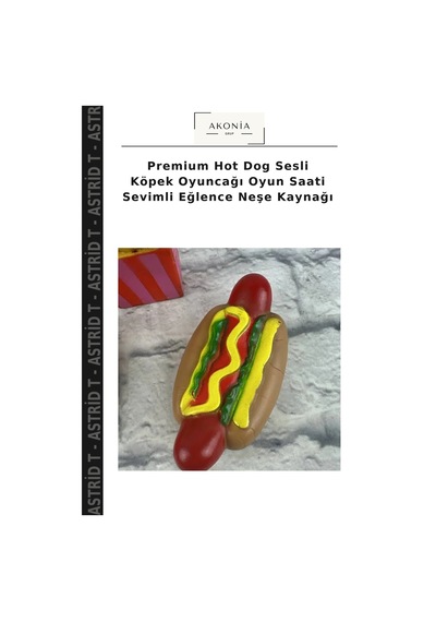 Premium Hot Dog Sesli Köpek Oyuncağı Oyun Saati Sevimli Eğlence Neşe Kaynağı