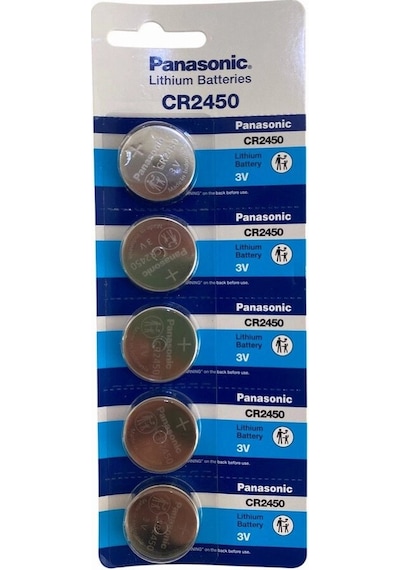 Cr2450 Lityum 3v Düğme Pil 5 Li Kartela 5 Adet