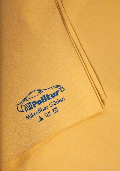 Polikur 3219 Mikrofiber Güderi Hardal Oto Kurulama Bezi 54x68 Cm