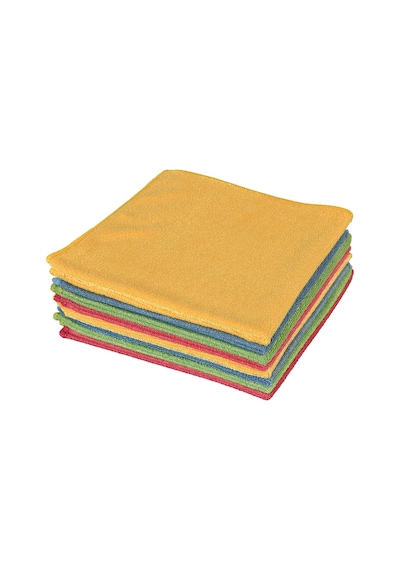 Spark Mikrofiber Kadife Dokulu Genel Temizlik Bezi 4 Adet Çok Renkli 40 x 40 CM