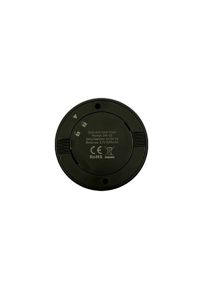 Şımart Akıllı Siren 110 Desibel Güçlü Alarm Ve Mobil Uygulama Kontrollü Siyah