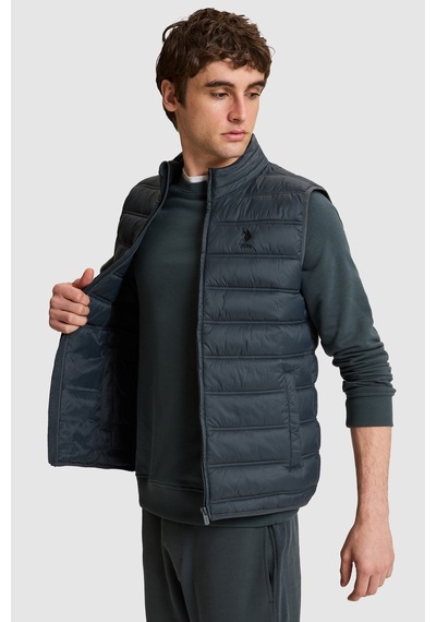 U.S. Polo Assn. Erkek Gri Yelek 50328196-vr076 Sıs