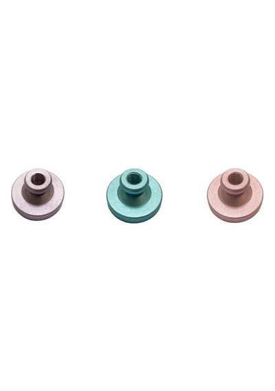 Mührü Mumu Damga 30mm Yuvarlak Boş Alüminyum Rose Gold Eloksal Kafa Diğer