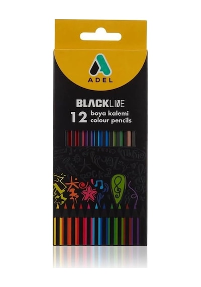 Blackline Boya Kalemi 12 Renk, Tam Boy 103 Ivory