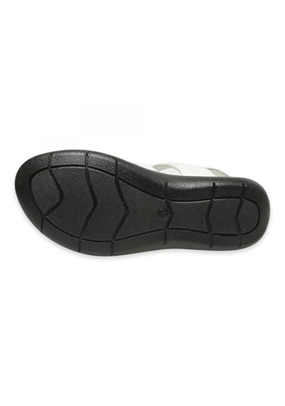 Mammamia D26ys-2415 Kadın Hakiki Deri Günlük Comfort Sandalet Beyaz