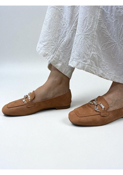 Aska Shoes Günlük Tokalı Babet 2025aska009 Kahverengi
