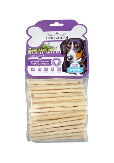 Dog Chiefs Burgu Köpek Çiğneme Sütlü Kemir 100 Lü