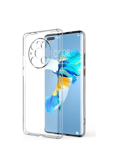 Huawei Mate 40 Pro Kılıf Kamera Korumalı Süper Silikon Şeffaf Kapak