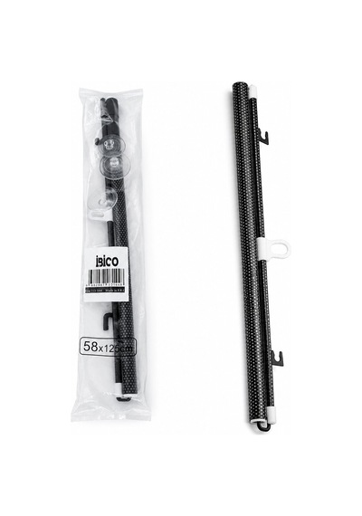 58x125cm Oto-araç - Ev - Ofis Cam Paneli Güneşlik Pvc Perde Makaralı Aç-kapa Vantuzlu Montaj 5570 Çok Renkli