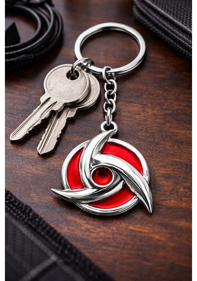Anime Uchiha Itachi Sharingan Metal Anahtarlık I Unisex Hediye