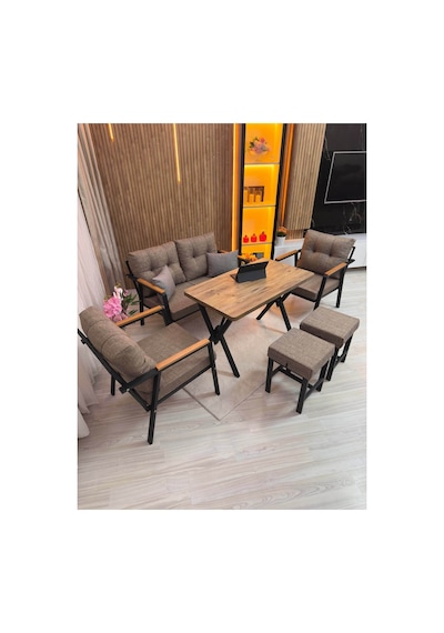 Houseart Mila ,model, Balkon, Bahçe, Cafe, Metal Koltuk Takımı, Bahçe Takımı , Çay Seti, 2+1+1 , Yemek Masası , Balkon Mobilyası Cappuccino Houseart Mila ,model, Balkon, Bahçe, Cafe, Metal Koltuk Takımı, Bahçe Takımı , Çay Seti, 2+1+1 , Yemek Masası , Balkon Mobilyası Cappuccino