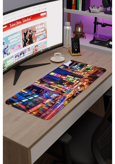 Times Meydanı New York Amerika 2 V2 70x30 Xl Gaming Kauçuk Kaymaz Taban Mouse Pad Fare Altlığı