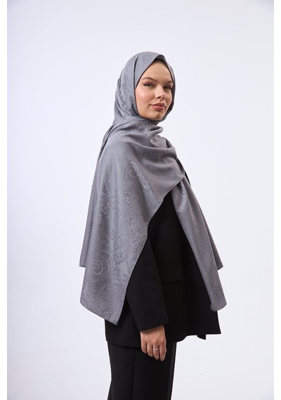 Mirsoy Scarf Velora Modern Desen Şal Füme