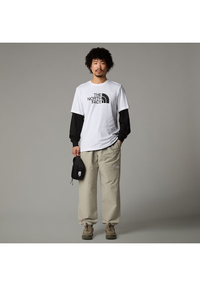 The North Face M Ss Easy Tee Erkek Tişört Nf0a8a6cfn41 Nf0a8a6cfn41 Bey Beyaz