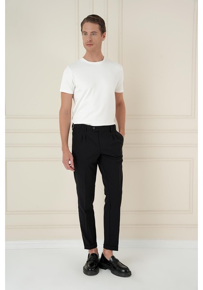 Efor P 1162 Slim Fit Siyah Klasik Pantolon Siyah