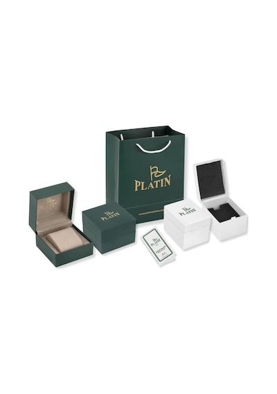 Platin Pierre Sa-pl-1180la-b1 Çelik Kordon Kadın Kol Saati Altın