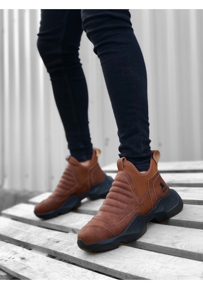Boa BA0401 Bağcıksız Rahat Yüksek Taban Taba Erkek Spor Yarım Bilek Bot Boa BA0401 Bağcıksız Rahat Yüksek Taban Taba Erkek Spor Yarım Bilek Bot