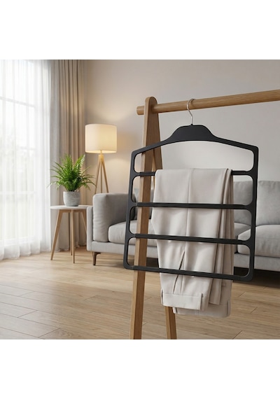Koçtaş Soft Touch Pantalon Askısı Siyah