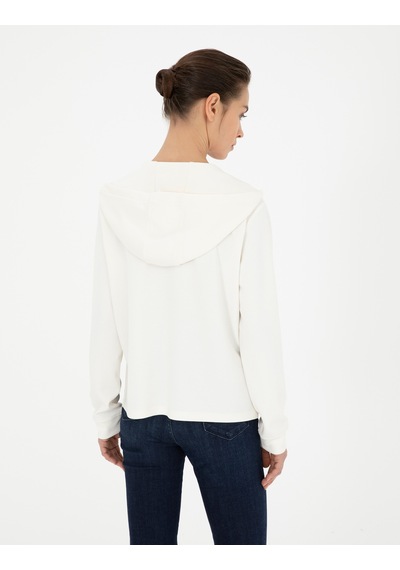 Pierre Cardin Kadın Ekru Sweatshirt 50282639-vr019 Ekru