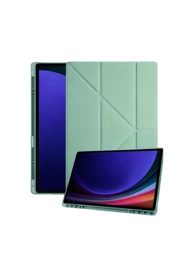 Durukar Samsung Galaxy Tab A11 Plus Kalemlikli Mars Tablet Kılıfı - Açık Yeşil
