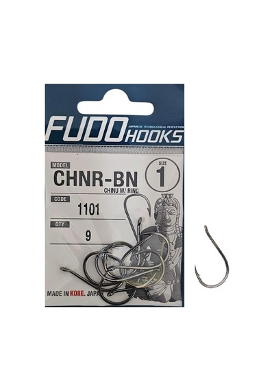 Fudo 1101 No:1 Chinu W/ring Black Nikel Olta İğnesi 9 Adet