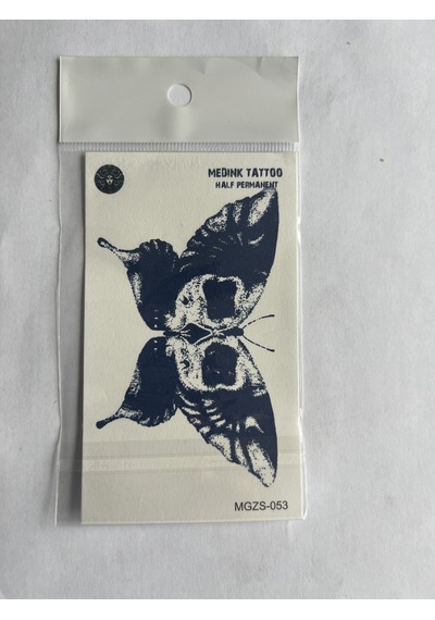 Kelebek Minimal 11x8 Cm Yarı Kalıcı Geçici Dövme Yapıştırma Dövme