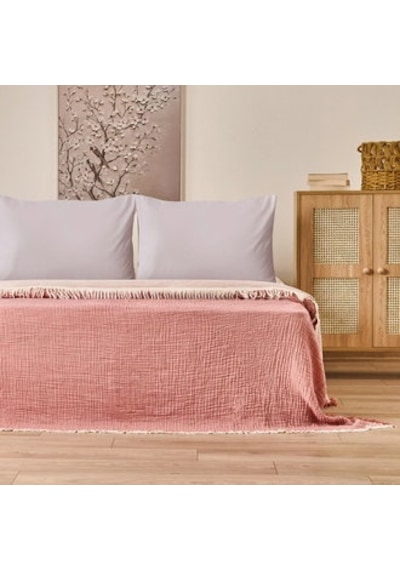 Soft Hevin Çift Kişilik Yatak Örtüsü - Kiremit - 220x240 Cm Çok Renkli