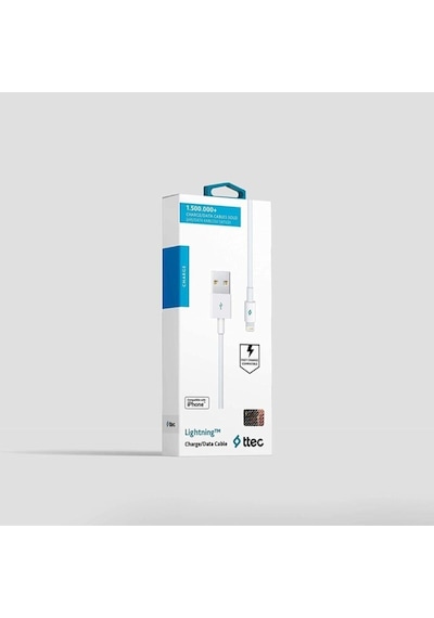 Lightning Iphone Şarj Ve Data Kablosu - Beyaz - 100cm - 2dk7508b