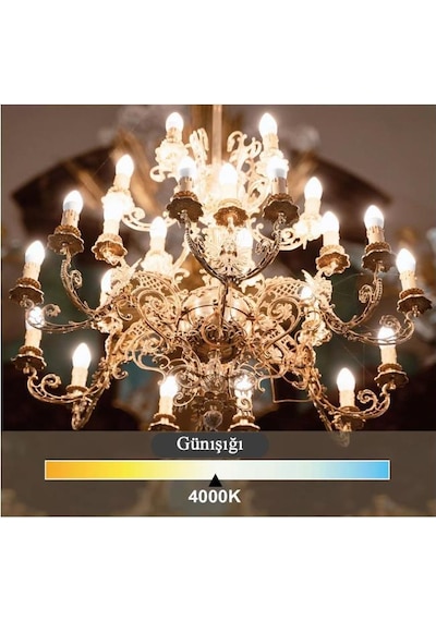 Panasonic 6,5w 50w Led Mum Ampul Gün Işığı 4000k - E14 Duy Avize Lambası