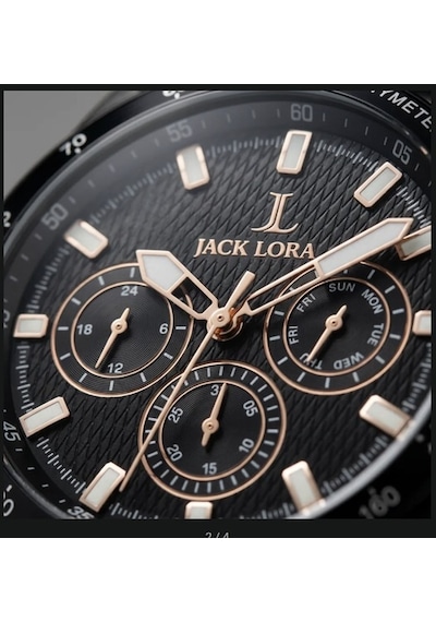 Jack Lorance Ekek Kol Saati Çelik Kordon Çelik Kasa 2 Yıl Garantili Siyah 22721666