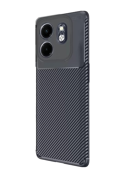 Newface İnfinix Smart 9 Kılıf Auto Focus Karbon Kapak - Lacivert