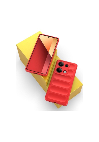 Xiaomi Redmi Note 13 Pro 4g Uyumlu Kılıf Dalga Desenli İçi Kadife Telefon Kılıfı