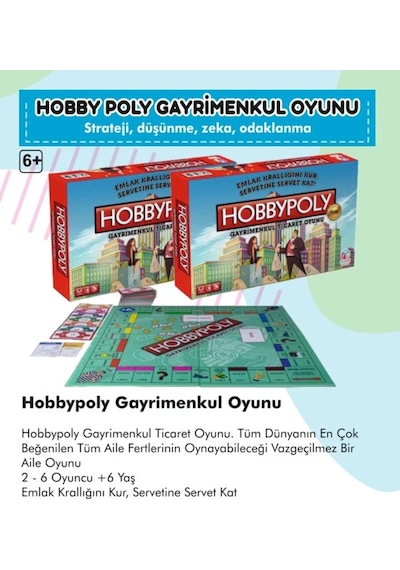 Hobby Poly Gayrimenkul Emlak Ticareti Oyunu