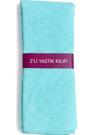 4'lü Pamuklu 50x70 Yastık Kılıfı Turkuaz