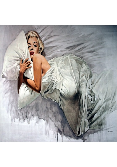 Marilyn Monroe Fotoğrafları Doğal Taş Bardak Altlığı 4'lü Set - Natural Stone Coasters-174205 Çok Renkli