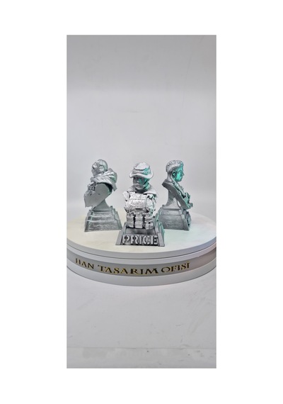 Call Of Duty 3lu Büst Figür Set Ghost Soap Captain Price 10 Cm
