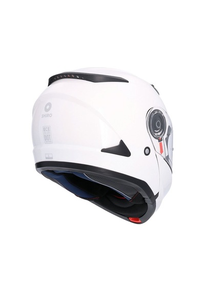 Flip Up 4002 Sh-508sv Triton Solid Pearl White Sun Vizor M Beden Kask Beyaz