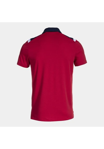 Kırmızı - Lacivert Joma Erkek Futbol Polo T-shirt Toledo Short Sleeve 103736.603 KIrmızı