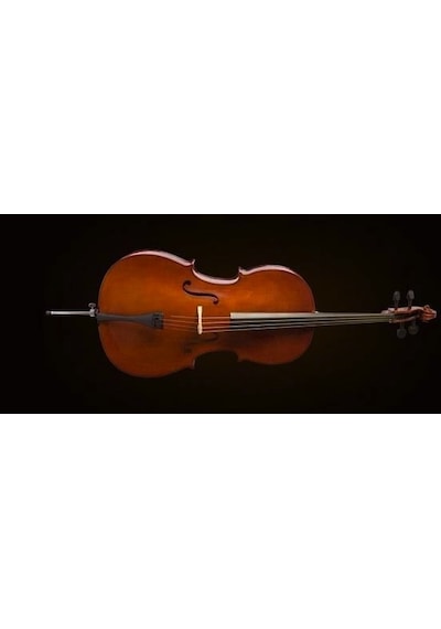 Valencia Ce160f44 Cello 4/4 Scale kılıf yay. Karartılmış Akçaağaç