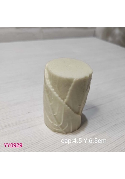 Yy0929 Yaprak Desenli Mum Silikon Kalıp