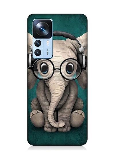 Xiaomi Mi 12t Uyumlu Dahi Yavru Fil Desenli Silikon Kılıf